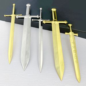 Metal Letter Opener Zinc Alloy A4 Size Gold Silver <b>Color</b> Gift Set For Opening <b>Envelopes</b> And Documents - Product Image 1