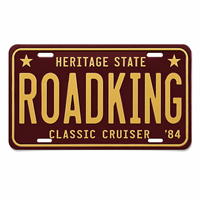 Plaque d'immatriculation en aluminium gaufré en gros, style Californie, pour voiture vintage, texte personnalisé, plaque souvenir en métal, faible MOQ, 6x12 pouces