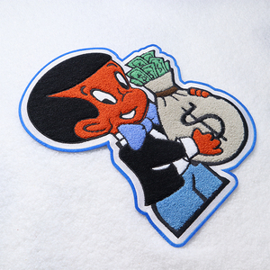 Factory Price Adhesive Backing Patch Easy Apply Chenille Woven Patch - Product Image 2