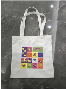 กระเป๋าผ้าแคนวาสออร์แกนิคขนาด 12 ออนซ์ พิมพ์โลโก้ได้ตามต้องการ ดีไซน์ใหม่ล่าสุดจากโรงงานโดยตรง ใช้ซ้ำได้ เหมาะสำหรับการช้อปปิ้ง - Product Image 3