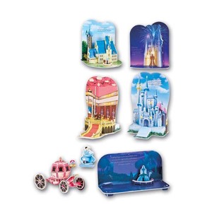 Puzzle 3D <span class=keywords><strong>en</strong></span> <span class=keywords><strong>carton</strong></span> pour filles, jouet, Mini château, modèle de 10 pièces - Product Image 2