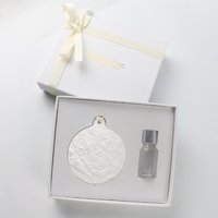 Diffuseur d'huiles essentielles en céramique parfumée à la fleur de porcelaine, fait main, personnalisé, pour la maison, la voiture ou la penderie