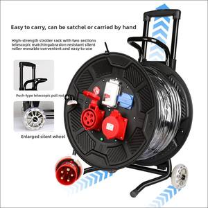 Carrete de <span class=keywords><strong>Cable</strong></span> a prueba de explosiones a prueba de agua de 380V 32A trifásico de cuatro hilos <span class=keywords><strong>5</strong></span> núcleos 6 metros cuadrados carrete de bobinado de almacenamiento arrastre - Product Image 4