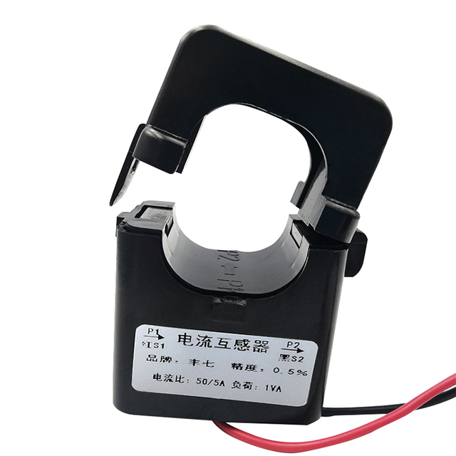 Current Transformer Current Transducer Single Phase Split Core 50A 5V Industrial Automation Control ABS Shell Current, Voltage