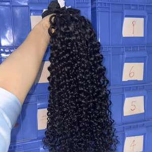 Pixie卷发束自然波浪100% 自然生发供应商 - Product Image 5