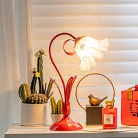 Lampe d'ambiance de jardin moderne BIFANG, style français, créative, en fer, motif fleur de lys, flexible, pour chambre à coucher, chevet, extérieur