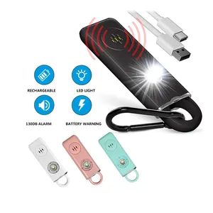 Wholesale Supplier 130Db Loudness Emergency Anti Attack Self Defense Safety Alarm Women Kids Personal Safety Key Chain Alarms