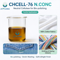 Enzyme Cellulase pour l'Abrasion du Denim CHCELL-76 N.CONC, pH Neutre, Liquide pour le Processus de Lavage des Vêtements