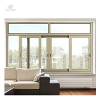 Nuevo diseño se puede personalizar Panel doble Inicio Ventanas de aluminio Ventanas de vidrio de aluminio modernas