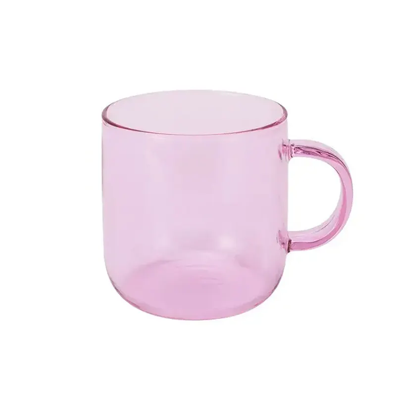 머그 컵 도매 음료 용기 맞춤 로고 에코 프렌들리 에스프레소 붕규산 유리 머그잔 마시는 유리 커피 컵 찻잔
