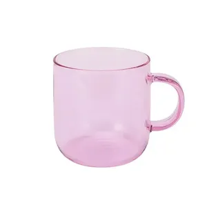 Mug Cup Wholesale Drinkware Custom Logo Eco Friendly Espresso Borosilicate Glass Mug Drinking Glass Coffee Cup Tea Cup