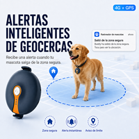 Traceur GPS 4G LTE portable pour animaux de compagnie avec son et lumière pour chiens et chats, dispositif de collier étanche, colliers pour chiens avec GPS