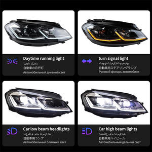 Pour Volkswagen <span class=keywords><strong>Golf</strong></span> <span class=keywords><strong>7</strong></span> Ensemble de phares <span class=keywords><strong>Golf</strong></span> <span class=keywords><strong>7</strong></span> MK7 2013-2017 Phare LED à direction dynamique DRL Lentille à double faisceau Bi-xénon HID - Product Image 4