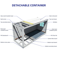 Offre Spéciale : Maison Conteneur Moderne Démontable, Kit Préfabriqué Facile à Assembler avec Panneaux Sandwich pour Hôtels, Bureaux, Bars et Ateliers