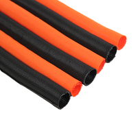 Gaine tressée en polyester multifilament, résistante à la chaleur, ignifuge, certifiée -94, tension nominale 600V, enveloppe tissée