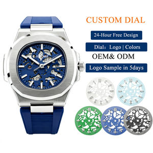 Montre mécanique squelette NH70 populaire pour homme, boîtier en acier élégant avec <span class=keywords><strong>cadran</strong></span> en cristal étanche 3ATM - Product Image 1