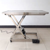 Table d'examen pour animaux OSCAT, table vétérinaire électrique à levage électrique en acier inoxydable, tables de diagnostic pour animaux, équipement vétérinaire, cliniques vétérinaires