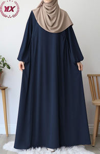 <span class=keywords><strong>Robe</strong></span> Abaya <span class=keywords><strong>longue</strong></span> classique en cinq couleurs polyvalentes avec coupe ample confortable et manches bouffantes élégantes robes ODM approvisionnement - Product Image 5