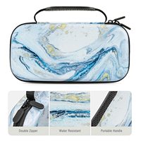 Marmormuster EVA Hartschalen-Etui für Switch OLED und Lite, Wasserfeste Tragbare Reisetasche mit Griff, OEM Anpassbar
