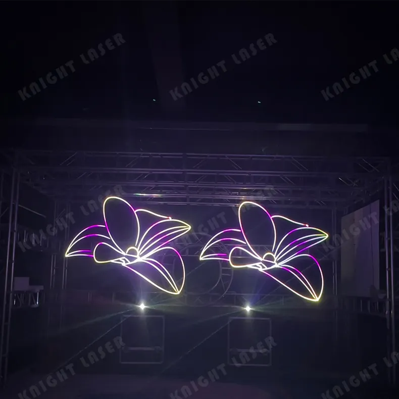 2024 Chine Laser prix d'usine Pro Ilda boîte de nuit scène Dj Disco 5W 6 Watt Rgb Animation Laser lumière spectacle projecteurs