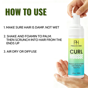 <span class=keywords><strong>Mousse</strong></span> coiffante anti-frisottis à tenue forte, enrichie à l'huile d'olive, non grasse, <span class=keywords><strong>pour</strong></span> boucles élastiques, marque privée - Product Image 6