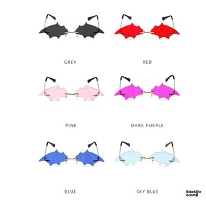 Hot Sale on Gothic Style Bat Wing Sunglasses Fashion Sunglasses UV400 Protection for Parties and Events Available For Sale - Product Image 4