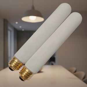 Lampadina <span class=keywords><strong>LED</strong></span> a Filamento T30 Bianco Opaco 110-130V, Lampadina Tubolare <span class=keywords><strong>LED</strong></span> Diametro 30mm, Illuminazione <span class=keywords><strong>LED</strong></span> - Product Image 3