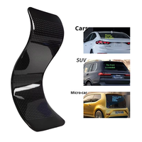 Panneau LED RVB flexible 2-en-1 pour pare-brise de camion, publicité défilante, yeux de démon dynamiques, signalisation de voiture, contrôle par application, éclairage d'affichage DIY