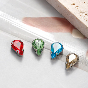 Piedras de Cristal en Forma de Lágrima con Punta en K, Cosidas a Mano en las Cuatro Esquinas, para Vestidos de Novia y Accesorios de Calzado, Venta al Por Mayor - Product Image 3
