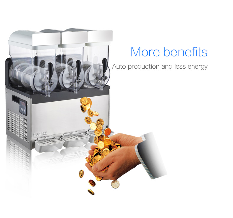 Коммерческое многофункциональное два резервуара гранита слякоть машина/Слякоть чайник/слякоть машина со светодиодной верхняя крышка света по индивидуальному заказу для продажи