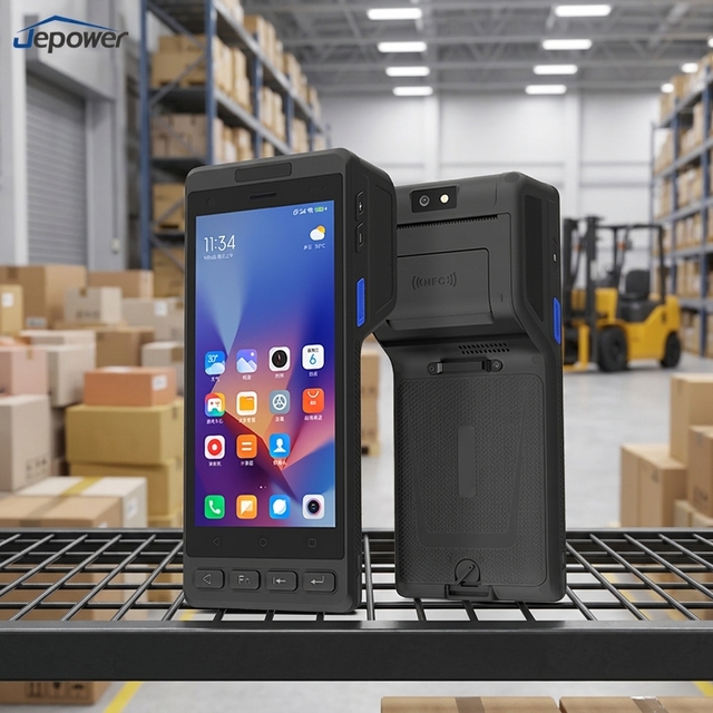 HT518-X8 Android 14 Handheld PDA Terminal with 58mm Built-in Thermal Printer 5.5" IPS 4G WiFi BT NFC 2D Barcode Scanner PDA