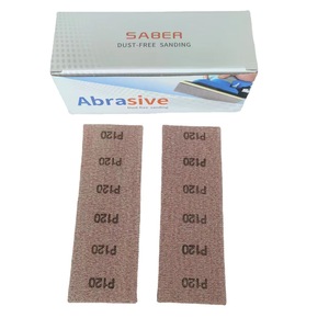 Discos de lija con adhesivo P80, papel abrasivo de rejilla rectangular para cepilladora manual, almohadilla de lijado - Product Image 3