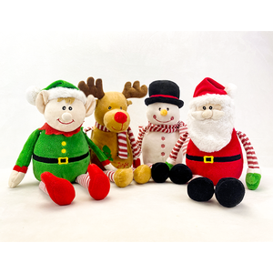 Plüsch-Weihnachtselfen-Set mit Jungen- und Mädchen-Elf, Stofftier mit biegsamen Armen und Beinen, lustige Weihnachtsdekoration - Product Image 6