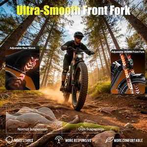 Advanced Smart System Fat Tire Electric <b>Bike</b> Large Capacity Moped Style Ebike For Outdoor Adventure Superior Comfort <b>Bike</b> - Product Image 5