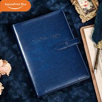 Libreta Personalizada Vintage Recargable con Anillas, Cubierta de Cuero PU/PVC, Cierre Magnético con Hebilla, para Oficina, Regalo Corporativo
