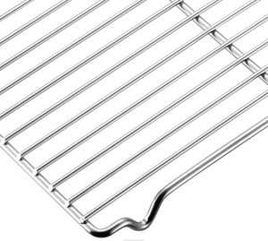 Grille de barbecue en fil métallique / Grille de cuisson / Étagère en fil d'acier inoxydable à tissage simple, pièces de technique de soudure de maille pour la cuisson en extérieur - Product Image 1
