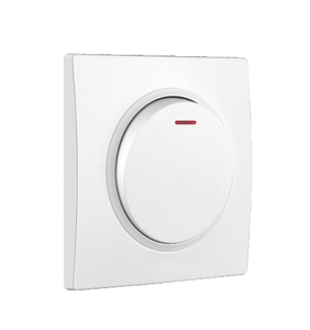 欧盟标准工厂批发定制家用电器按钮<span class=keywords><strong>2</strong></span>组1路墙壁开关插座带指示器 - Product Image 3