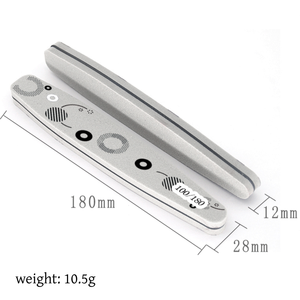 Lima de uñas duradera de esmeril en forma de rombo, 80 granos, pulidor de doble cara para manicura y pedicura - Product Image 6