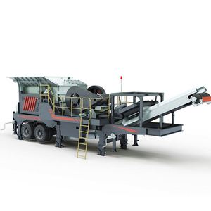 Mobiele kaakbreker voor wegenbouw met AC-motor, lagermotor en tandwiel – hoogcapaciteitsmachine voor het vermalen van puin met transportband - Product Image 5
