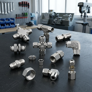 Raccords de tubes en acier inoxydable 316 de qualité supérieure, connecteurs industriels de précision pour l'instrumentation, l'hydraulique, la pneumatique et les processus - Product Image 3