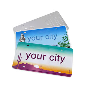 Placa de matrícula de licitación Gov en relieve personalizada, placa de matrícula de coche en blanco de chapa de aluminio - Product Image 2