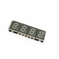 Ultradünne 0,2 Zoll Rote 4-stellige SMD 7-Segment-LED-Anzeige