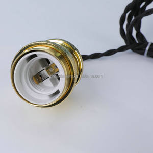 E27 support de <span class=keywords><strong>lampe</strong></span> à vis Vintage pendentif cordon de lumière tressé <span class=keywords><strong>fil</strong></span> électrique torsadé bricolage E27 kit de support de <span class=keywords><strong>lampe</strong></span> <span class=keywords><strong>suspendue</strong></span> - Product Image 2