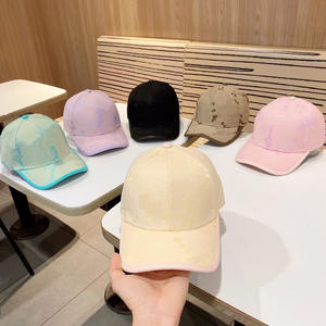 قبعة بيسبول كلاسيكية 2024G بألوان حلوى، مصنوعة من البوليستر 100٪، قبعة مطرزة ثلاثية الأبعاد بحافة منحنية صلبة للرجال والنساء والأزواج - Product Image 5