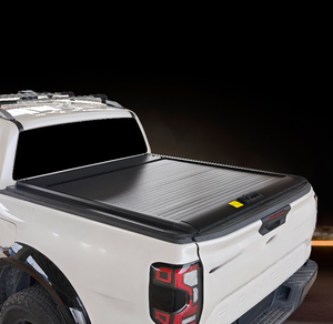 Cubierta de lona impermeable con cierre para camioneta todoterreno, tapa enrollable retráctil de aleación de aluminio para <span class=keywords><strong>RAM</strong></span> F150 de caja corta y Ranger - Product Image 1