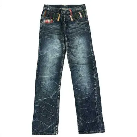 Abbigliamento Casual di alta qualità Custom Design pantaloni in Denim a vita alta a gamba dritta Jeans a vita doppia per donna