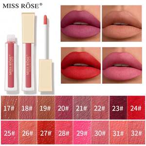 <span class=keywords><strong>Miss</strong></span> Rose 16สีเคลือบกำมะหยี่ผิวด้านกันติดทนนานกันน้ำไม่เลอะสร้างความสวยงามให้ริมฝีปาก - Product Image 3