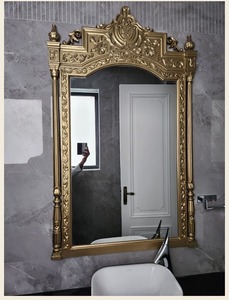 modern <b>square</b> wall <b>mirror</b> greek key frame decorative bathroom <b>mirror</b> luxury gold black <b>mirror</b> home decor hotel vanity <b>mirror</b> - Product Image 2