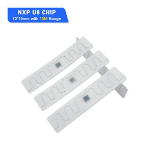 Étiquette RFID UHF longue portée TF8510 860-960 MHz 10 m pour le suivi des textiles, du linge et des vêtements, puce U8/U9 70*15 mm - Product Image 1