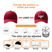 Casquette de baseball vintage en gros, 6 panneaux, broderie personnalisée 3D, logo brodé, durable